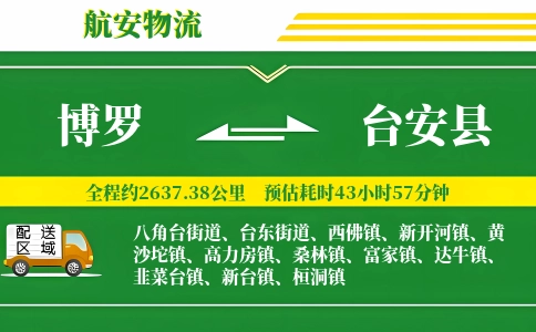 博罗到台安县物流公司
