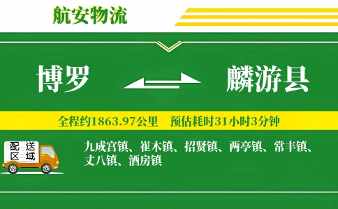 博罗到麟游县物流公司