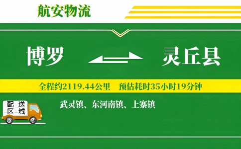 博罗到灵丘县物流公司