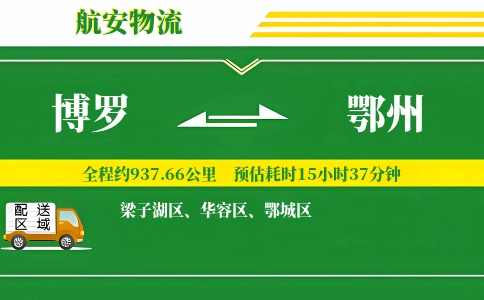 博罗到鄂州物流公司