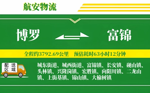 博罗到富锦物流公司