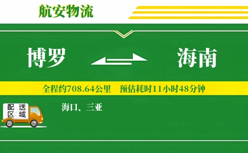 博罗到海南物流公司
