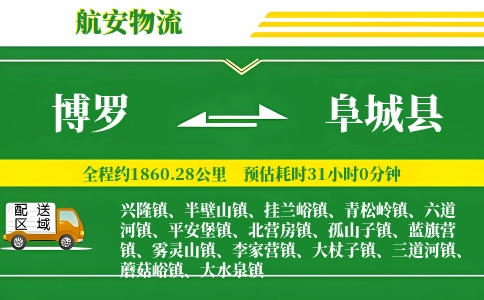 博罗到阜城县物流公司