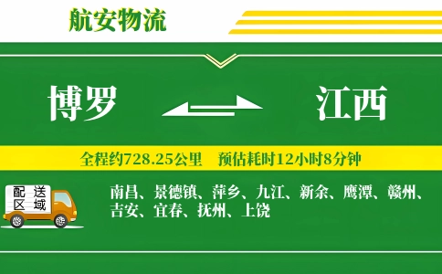 博罗到江西物流公司