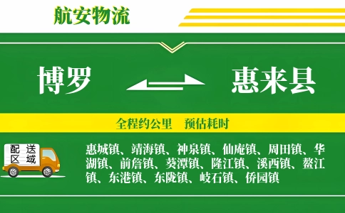 博罗到惠来县物流公司