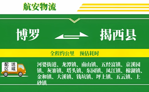 博罗到揭西县物流公司