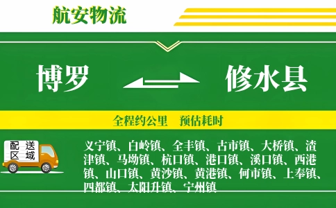 博罗到修水县物流公司