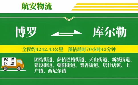 博罗到库尔勒物流公司