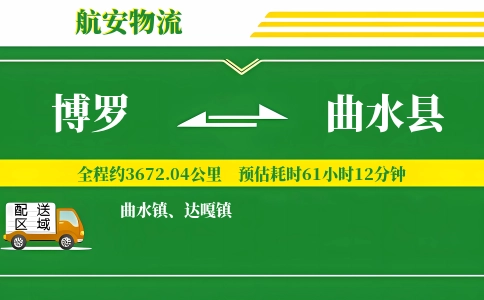 博罗到曲水县物流公司