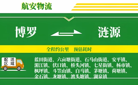博罗到涟源物流公司