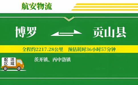 博罗到贡山县物流公司