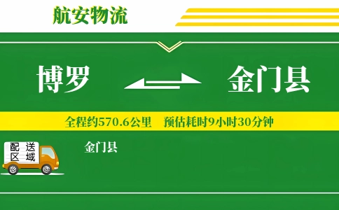博罗到金门县物流公司