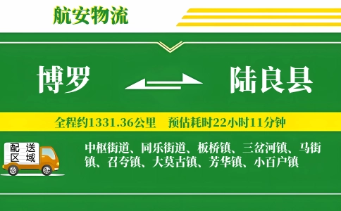 博罗到陆良县物流公司