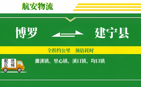 博罗到建宁县物流公司