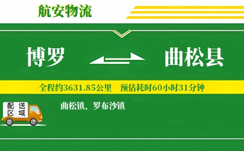 博罗到曲松县物流公司