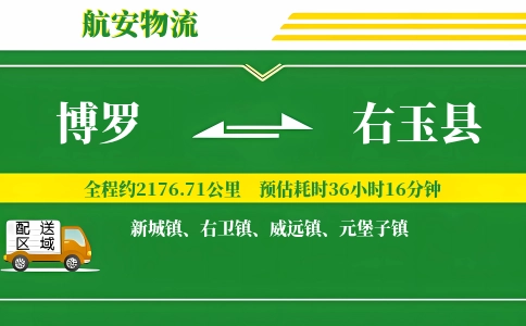 博罗到右玉县物流公司