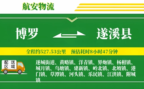 博罗到遂溪县物流公司