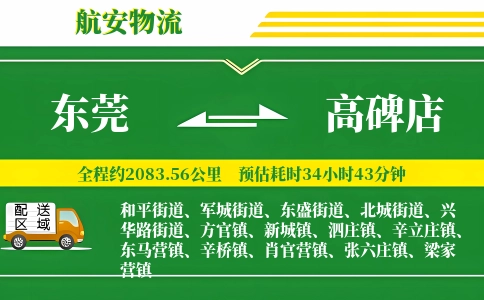 东莞到高碑店物流公司