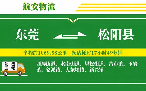 东莞到松阳县物流公司