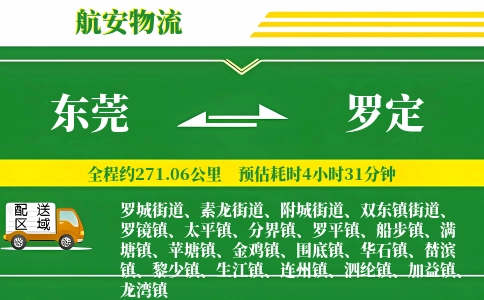 东莞到罗定物流公司