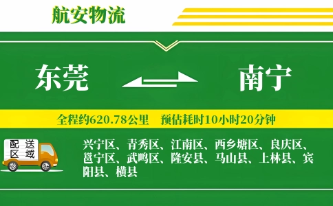 东莞到南宁物流公司
