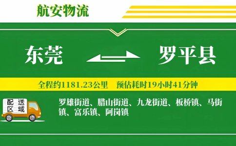 东莞到罗平县物流公司